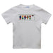 Lures Smocked White Knit Short Sleeve Boys Tee Shirt