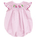 Flamingo Smocked Pink Gingham Angel Wing Girls Bubble Bishop