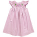 Flamingo Smocked Pink Gingham Angel Wing Girls Bishop