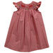 Crabs Smocked Red Cardinal Check Bishop Girls Angel Wing - Vive La Fête - Online Apparel Store