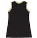Black and Gold Sleeveless Cheerleader A Line Dress - Vive La Fête - Online Apparel Store