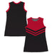 Black and Red Sleeveless Cheerleader A Line Dress - Vive La Fête - Online Apparel Store