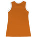 Burnt Orange and White Sleeveless Cheerleader A Line Dress - Vive La Fête - Online Apparel Store