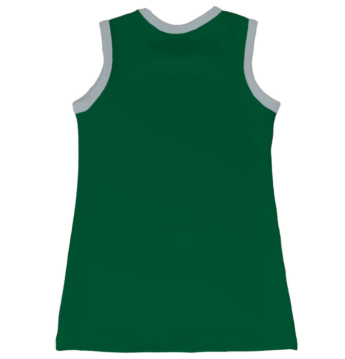 Green and Gray Sleeveless Cheerleader A Line Dress - Vive La Fête - Online Apparel Store