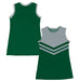 Green and Gray Sleeveless Cheerleader A Line Dress - Vive La Fête - Online Apparel Store
