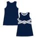 Navy and White Sleeveless Cheerleader A Line Dress - Vive La Fête - Online Apparel Store