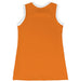 Orange and White Sleeveless Cheerleader A Line Dress - Vive La Fête - Online Apparel Store