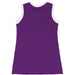 Purple and White Sleeveless Cheerleader A Line Dress - Vive La Fête - Online Apparel Store
