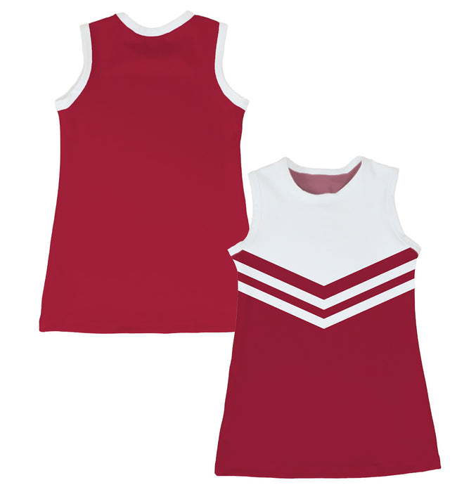 Red and White Sleeveless Cheerleader A Line Dress - Vive La Fête - Online Apparel Store
