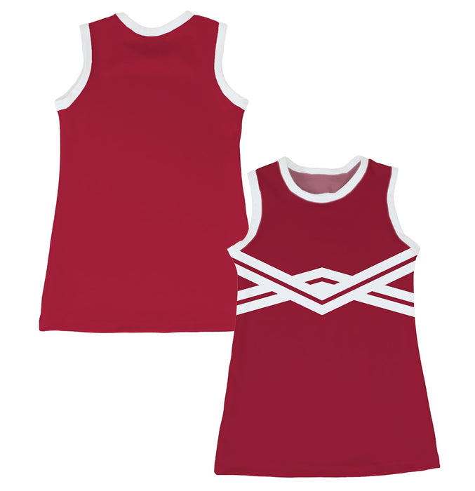 Red and White Sleeveless Cheerleader A Line Dress - Vive La Fête - Online Apparel Store