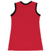 Red Black and White Sleeveless Cheerleader A Line Dress - Vive La Fête - Online Apparel Store