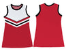 Red Black and White Sleeveless Cheerleader A Line Dress - Vive La Fête - Online Apparel Store