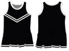 Black White Sleeveless Cheerleader Dress - Vive La Fête - Online Apparel Store