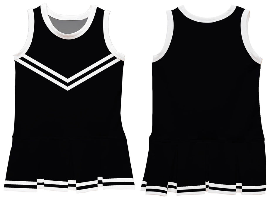 Black White Sleeveless Cheerleader Dress - Vive La Fête - Online Apparel Store