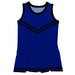 Blue Black Sleeveless Cheerleader Dress