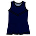 Navy Black Sleeveless Cheerleader Dress