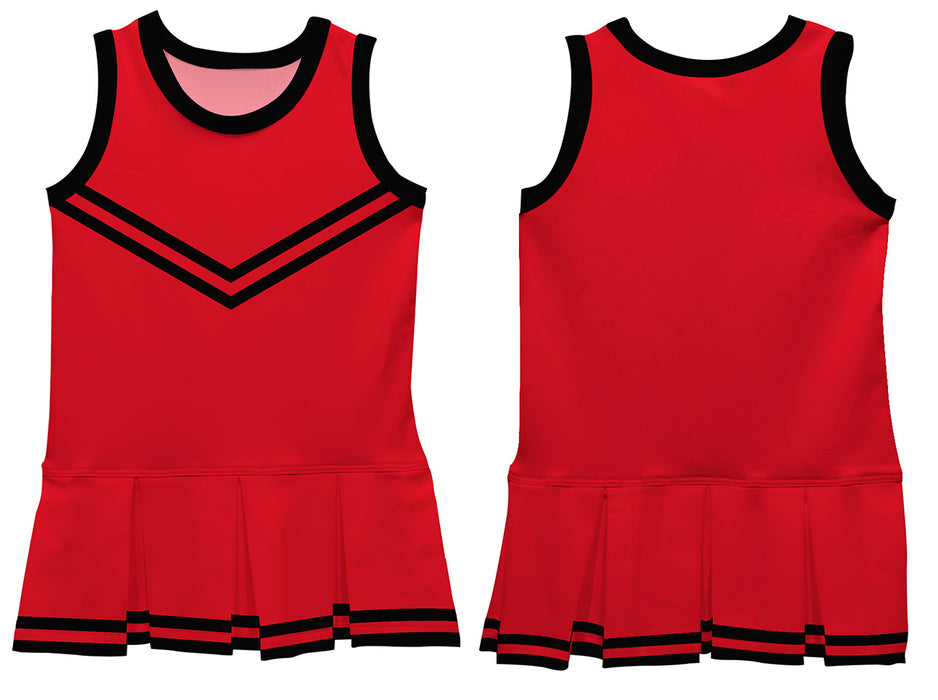 Red Black Sleeveless Cheerleader Dress - Vive La Fête - Online Apparel Store