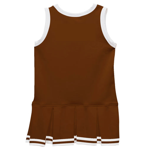 Brown White Sleeveless Cheerleader Dress - Vive La Fête - Online Apparel Store