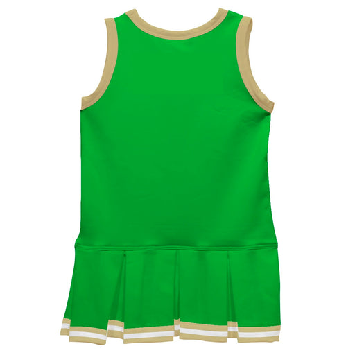 Kelly Green Gold Sleeveless Cheerleader Dress - Vive La Fête - Online Apparel Store