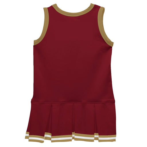 Maroon Gold Sleeveless Cheerleader Dress - Vive La Fête - Online Apparel Store