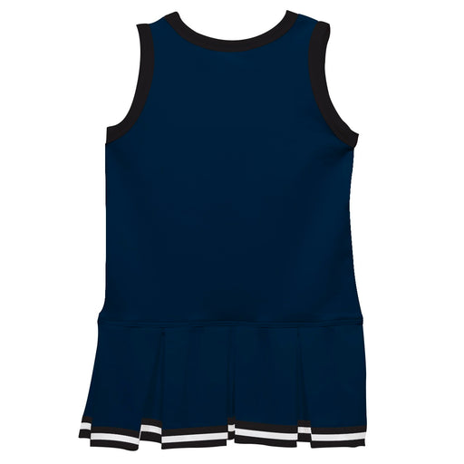 Navy Black Sleeveless Cheerleader Dress V2 - Vive La Fête - Online Apparel Store