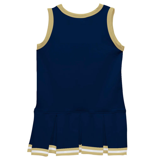 Navy Gold Sleeveless Cheerleader Dress - Vive La Fête - Online Apparel Store