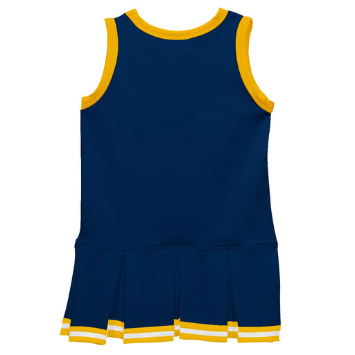 Navy Yellow Sleeveless Cheerleader Dress - Vive La Fête - Online Apparel Store