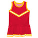 Red Yellow Sleeveless Cheerleader Dress