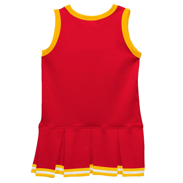 Red Yellow Sleeveless Cheerleader Dress - Vive La Fête - Online Apparel Store