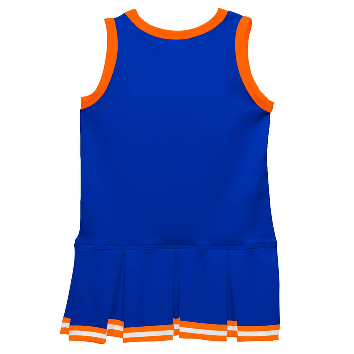 Royal Orange Sleeveless Cheerleader Dress - Vive La Fête - Online Apparel Store