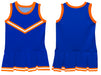 Royal Orange Sleeveless Cheerleader Dress - Vive La Fête - Online Apparel Store