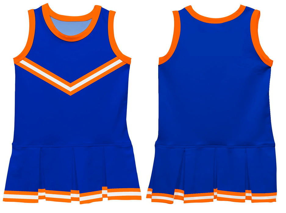 Royal Orange Sleeveless Cheerleader Dress - Vive La Fête - Online Apparel Store