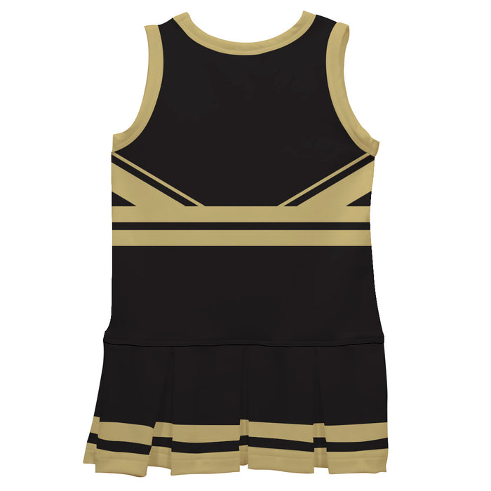 Black and Gold Sleeveless Cheerleader Dress - Vive La Fête - Online Apparel Store