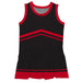 Black and Red Sleeveless Chearleader Dress