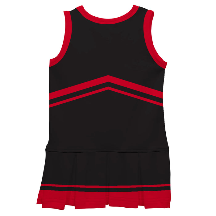 Black and Red Sleeveless Chearleader Dress - Vive La Fête - Online Apparel Store