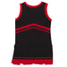Black and Red Sleeveless Chearleader Dress - Vive La Fête - Online Apparel Store
