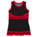 Black and Red Sleeveless Chearleader Dress