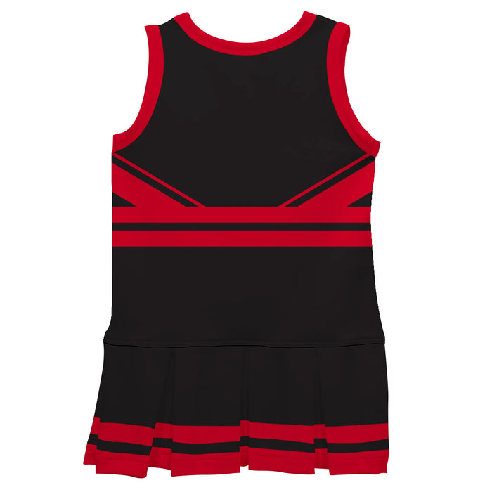 Black and Red Sleeveless Chearleader Dress - Vive La Fête - Online Apparel Store