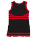Black and Red Sleeveless Chearleader Dress - Vive La Fête - Online Apparel Store