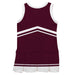 Maroon and White Sleeveless Chearleader Dress - Vive La Fête - Online Apparel Store