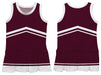 Maroon and White Sleeveless Chearleader Dress - Vive La Fête - Online Apparel Store