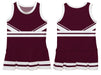 Maroon and White Sleeveless Chearleader Dress - Vive La Fête - Online Apparel Store