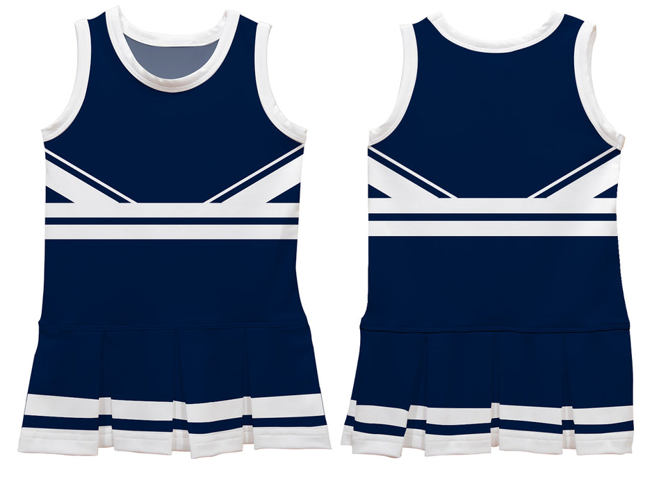 Navy and White Sleeveless Chearleader Dress - Vive La Fête - Online Apparel Store