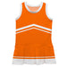 Orange and White Sleeveless Chearleader Dress