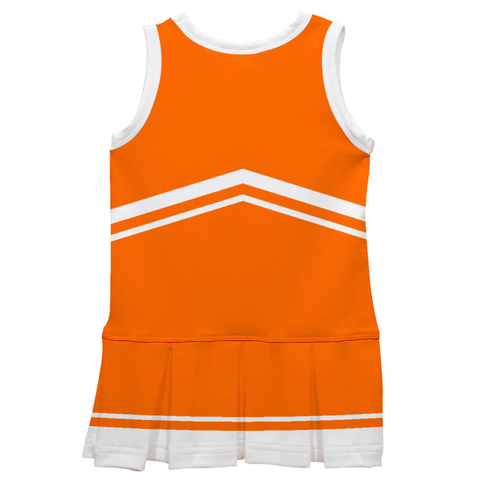 Orange and White Sleeveless Chearleader Dress - Vive La Fête - Online Apparel Store