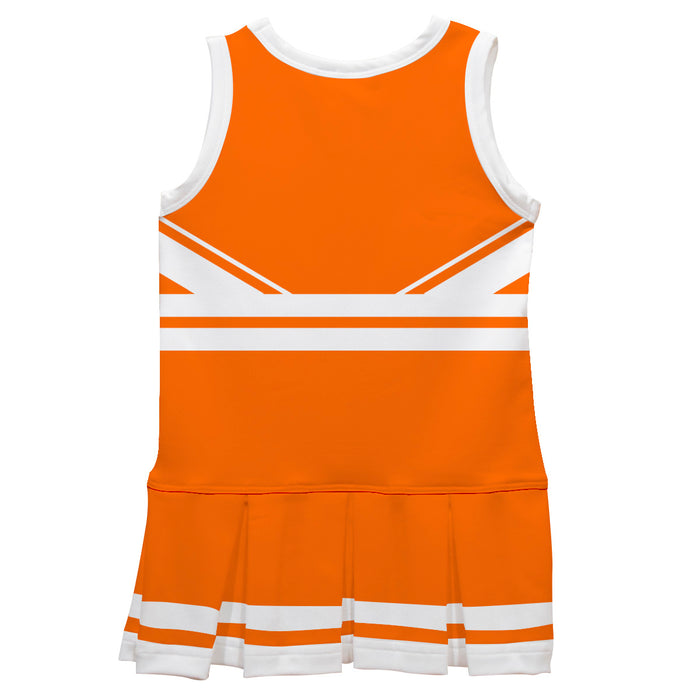 Orange and White Sleeveless Chearleader Dress - Vive La Fête - Online Apparel Store