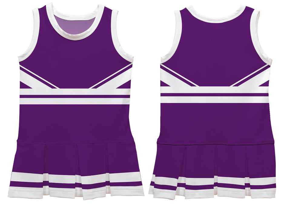 Purple and White Sleeveless Chearleader Dress - Vive La Fête - Online Apparel Store