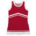 Red and White Sleeveless Chearleader Dress