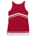 Red and White Sleeveless Chearleader Dress - Vive La Fête - Online Apparel Store
