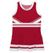 Red and White Sleeveless Chearleader Dress